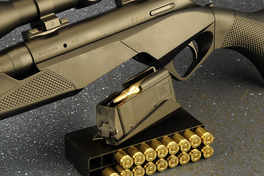 Trzoniec was very impressed with the design and easy loading of the magazine. Although the literature stated that it holds four rounds, a fifth round fit in with no problems. Being polymer, the magazine should last for a long time.